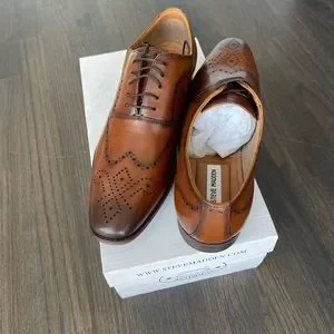 Shoes | Steve Madden Dimas Tan Leather Shoe | Poshmark display picture 1